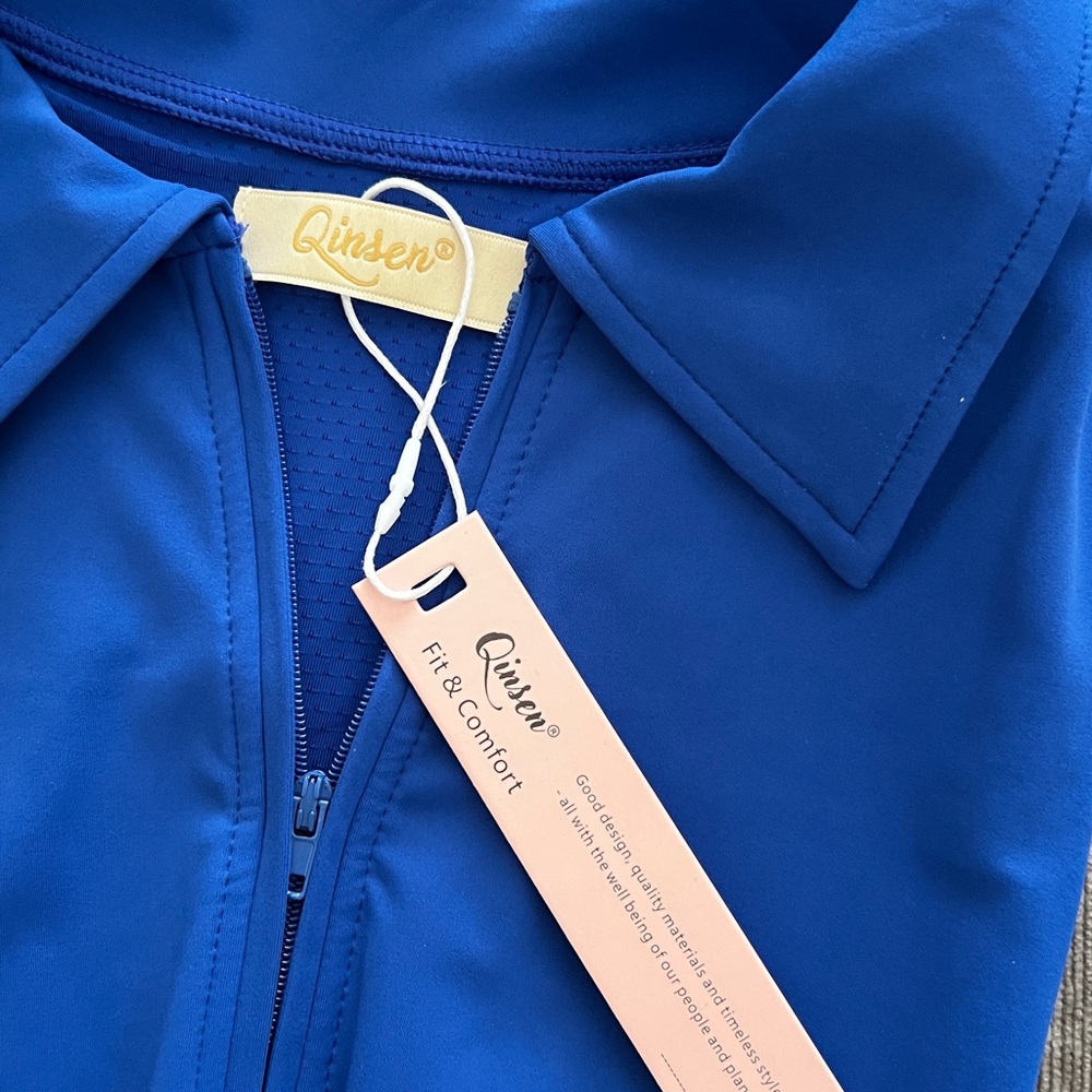 Royal blue tennis athletic dress - Picture 3 of 4